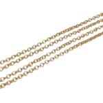 Corrente Oval 4mm Metal Dourado - Metro