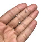 Terminal Rabo Rato 1.2mm Latão Níquel - C/20 Unds - Imagem 2