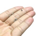 Terminal Rabo Rato 1.2mm Latão Níquel - C/20 Unds - Imagem 3