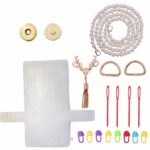 Kit Diy Bolsa Tela 18x17,5cm Plástico com Fecho Rena -1 Und