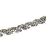 Galão Aljofre Folha C/ Strass Abs Prata - Metro