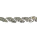 Galão Aljofre Folha C/ Strass Abs Prata - Metro - Imagem 6