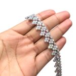 Aljofre Cacho Uva C/Strass Abs 14mm Níquel – Metro - Imagem 2