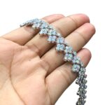 Aljofre Cacho Uva C/Strass Abs 14mm Níquel – Metro - Imagem 4