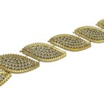 Galão Aljofre Folha C/ Strass Abs Dourado – Metro - Imagem 3