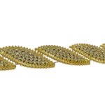 Galão Aljofre Folha C/ Strass Abs Dourado – Metro - Imagem 4