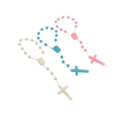 Terço Infantil 12cm Plástico - C/ 12 Unds