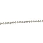 Galão Aljofre Strass 4mm Abs Sintético Prata - Metro