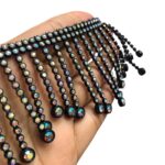 Galão Franja Strass 60mm Abs - Metro - Imagem 2