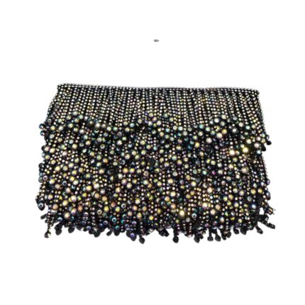 Galão Franja Strass 60mm Abs - Metro