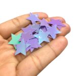 Paetê Pastilha Estrela 16mm Plástico – 20 Gramas - Imagem 3