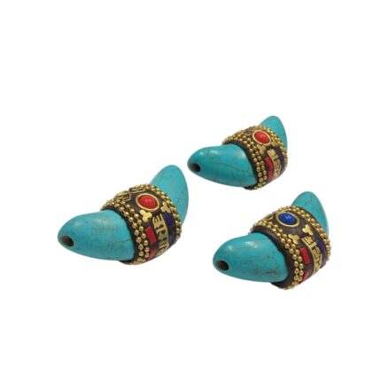 Entremeio Chifre Nepal 22x48mm - 1 Und