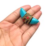 Entremeio Chifre Nepal 22x48mm - 1 Und - Imagem 2