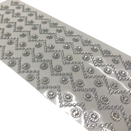 Cartela Termocolante Strass Flor – 1 Und