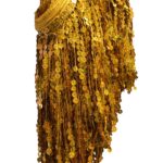 Franja Galão Paetê 20cm Dourado Holográfico – Metro - Imagem 6