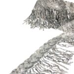 Franja Galão Paetê 15cm Prata C/ Tule – Metro - Imagem 3