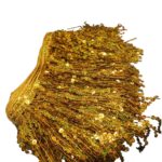 Franja Galão Paetê 20cm Dourado Holográfico – Metro - Imagem 5