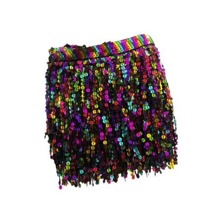 Franja Galão Paetê 20cm Multicor - Metro