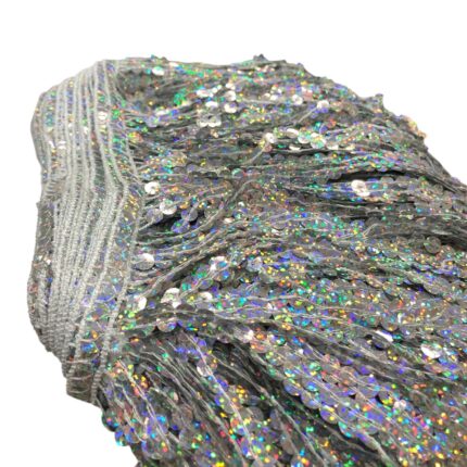 Franja Paetê 20cm Holográfica - Metro