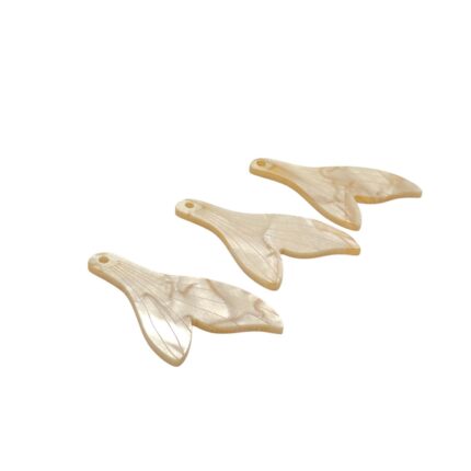 Pingente Imitação Madrepérola Calda Sereia 41mm – 1 Und