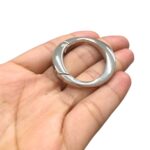 Fecho Redondo Articulado 38mm Níquel - 1 Und - Imagem 3