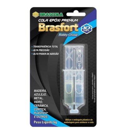 Cola Epóxi Brasfort Hobby Cristal - 1 Und