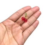 Pingente Cereja 1,8x1,5cm Dourado - 1 Und - Imagem 2