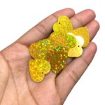 Paetê Pastilha Coração 21mm Holográfico Plástico – 20 Gramas - Imagem 2