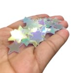 Paetê Pastilha Estrela 16mm Holográfico Plástico – 20 Gramas - Imagem 3