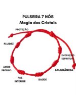 Pulseira Macrame 7 Nós Vermelho - 1 Und - Imagem 2