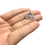 Pingente Caranguejo 21mm Níquel - 1 Und - Imagem 3