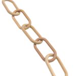 Alça Elo Oval 7,5x4cm Madeira - 1 Und