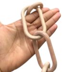 Alça Elo Oval 7,5x4cm Madeira - 1 Und - Imagem 2