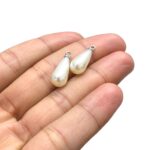 Pingente Gota Perolada 29mm Níquel - 1 Und - Imagem 4