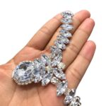 Cabedal 12cm C/Strass e Chaton Níquel - 1 Par - Imagem 3