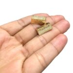 Entremeio Retangular 3x17mm Dourado - 1 Und - Imagem 3