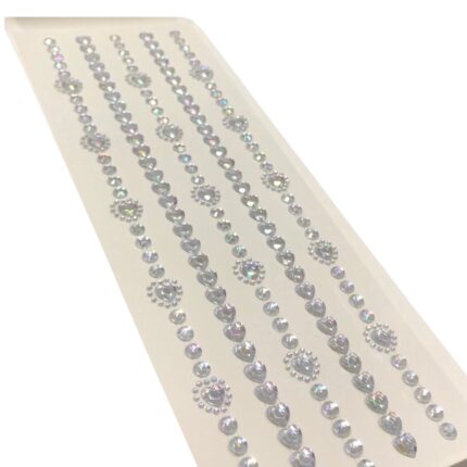 Termocolante Strass Coração – 1 Und