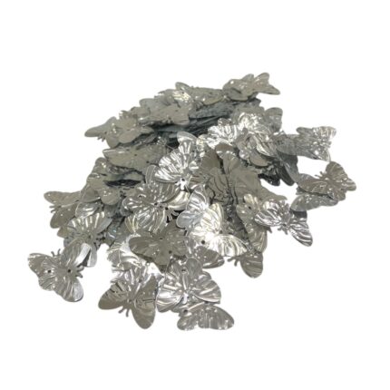 Paetê Pastilha Borboleta 18mm Plástico – 20 Gramas