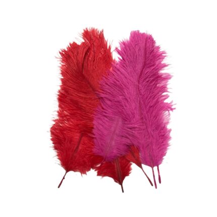 Pena Avestruz 25cm Color – 3 Unds