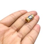 Entremeio Tubo C/ Olho Grego 6x18mm Dourado  - 1 Und - Imagem 4