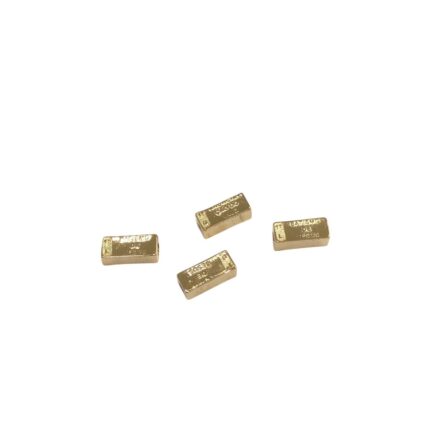 Entremeio Retangular 3x17mm Dourado - 1 Und