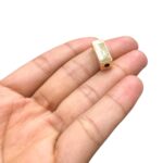 Entremeio Retangular 3x17mm Dourado - 1 Und - Imagem 3