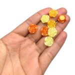 Conta Entremeio Flor 13mm Abs Colorido – 20 Gramas - Imagem 3