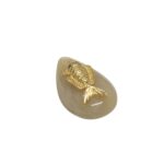 Pingente Gota C/ Peixe 35x60mm Dourado - 1 Und - Imagem 3