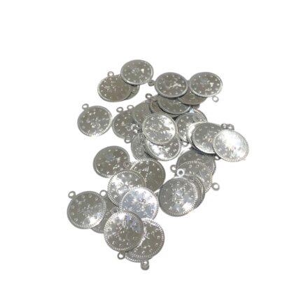 Pingente Medalha Pvc 23mm Níquel - 20 Gramas