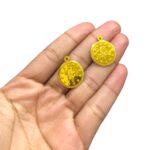 Pingente Medalha Pvc 23mm Dourado – 20 Gramas - Imagem 2