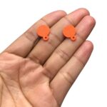 Base Brinco Redondo 12mm Plástico - 1 Par - Imagem 2