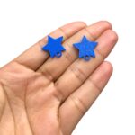 Base Brinco Estrela 20mm Plástico - 1 Par - Imagem 2