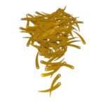 Paetê Chifre Pvc 4×32mm Dourado Liso – 20 Gramas