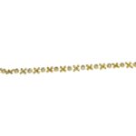 Galão Aljofre Trabalhado Flor 4mm Dourado - Metro - Imagem 4